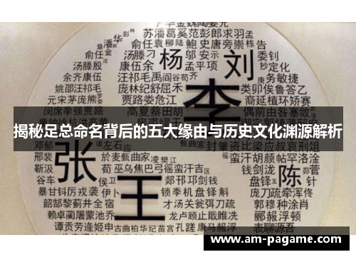 揭秘足总命名背后的五大缘由与历史文化渊源解析