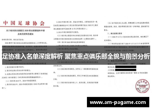 足协准入名单深度解析 聚焦重点俱乐部全貌与前景分析